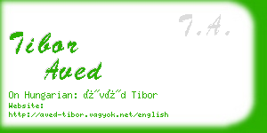 tibor aved business card